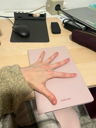 Samsung Galaxy Tab S6 Lite con S Pen y funda.