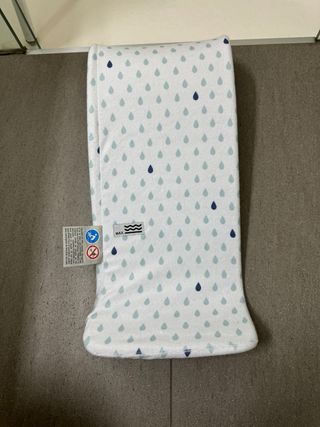 Bañera bebé Luma gris y blanca