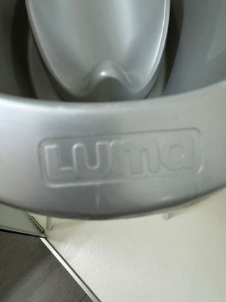 Bañera bebé Luma gris y blanca