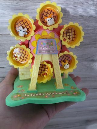 Hamtaro La Ruota Panoramica con 3 personaggi