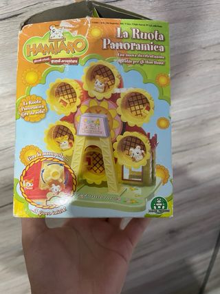 Hamtaro La Ruota Panoramica con 3 personaggi