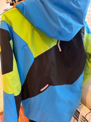 Conjunto esquí niño Spyder azul/verde talla 18