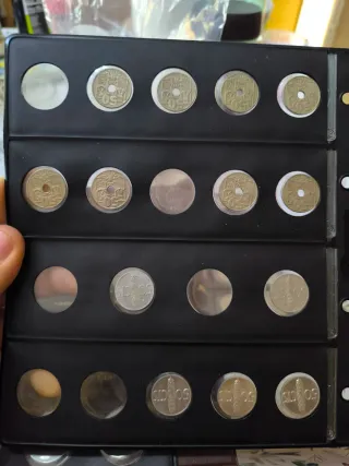 Hoja con monedas 50 céntimos Estado Español