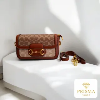 Bolso de Dama Marrón y Beige