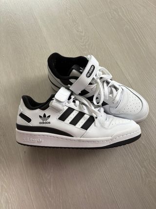 Adidas Forum Low Zapatillas Blancas y Negras bamba