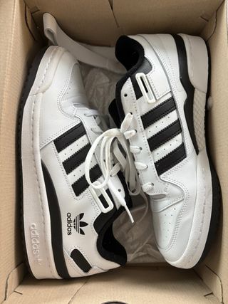 Adidas Forum Low Zapatillas Blancas y Negras bamba
