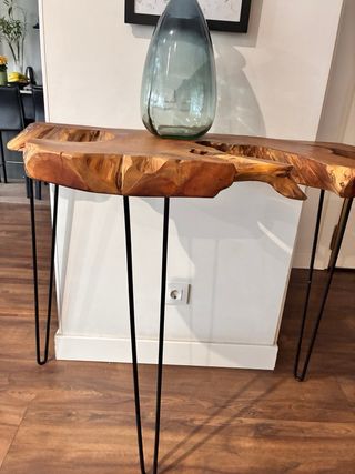 Consola recibidor madera maciza