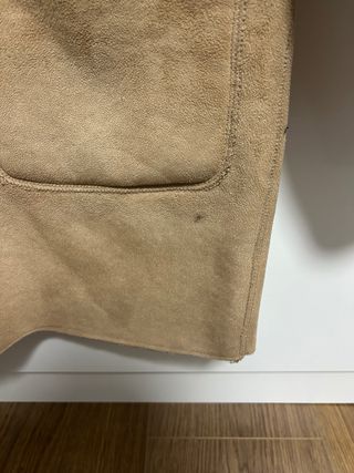 Abrigo reversible beige/marrón