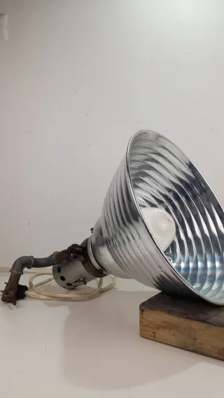 Lampada industriale vintage metallo