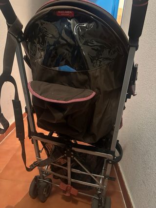 Carrito McLaren rosa y marrón