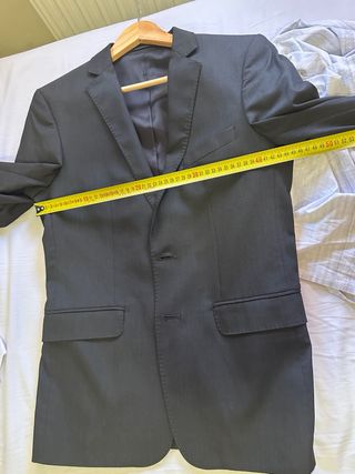 Americana Zara Hombre Talla S Negra