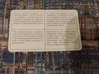 Agendina in pelle Lucas €2!