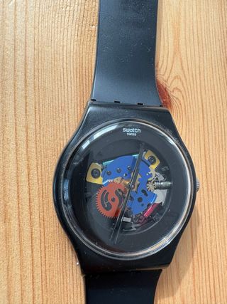 Reloj Swatch Negro Multicolor
