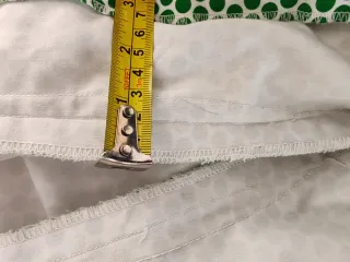 Vestido Flamenca Blanco Lunares Verdes