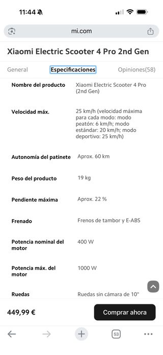 Patinete Eléctrico Xiaomi 4 Pro (2ª Gen)