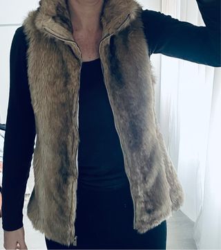 Chaleco de pelo sintético nuevo zara kids