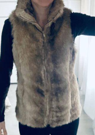 Chaleco de pelo sintético nuevo zara kids