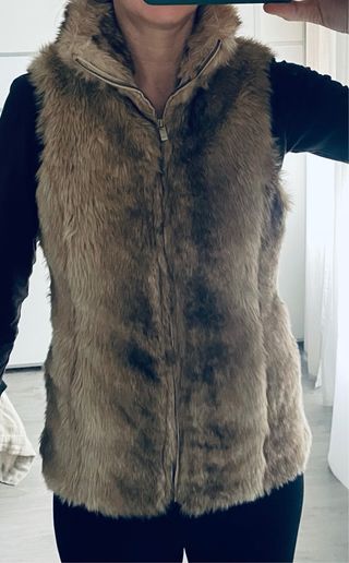 Chaleco de pelo sintético nuevo zara kids