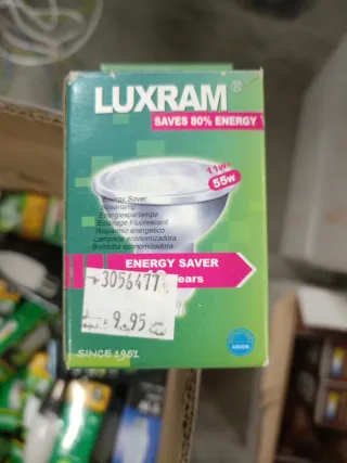 Lote Bombillas Fluorescencia y Halógenas