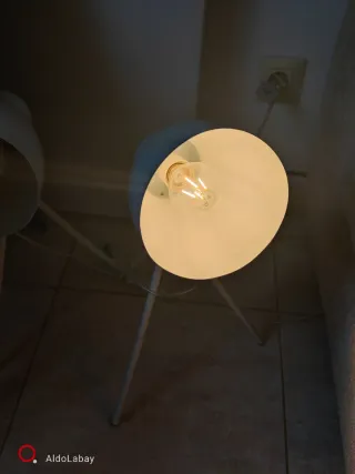 X1 lámpara livarno turquesa lux flexo, del Lidl.