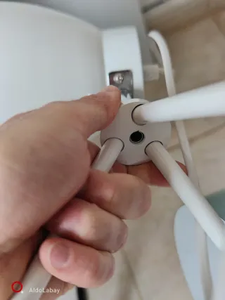 X1 lámpara livarno turquesa lux flexo, del Lidl.