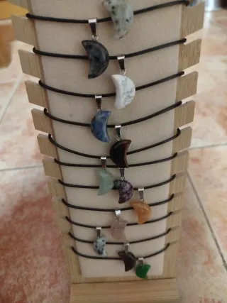 Colgantes Luna Piedra Natural