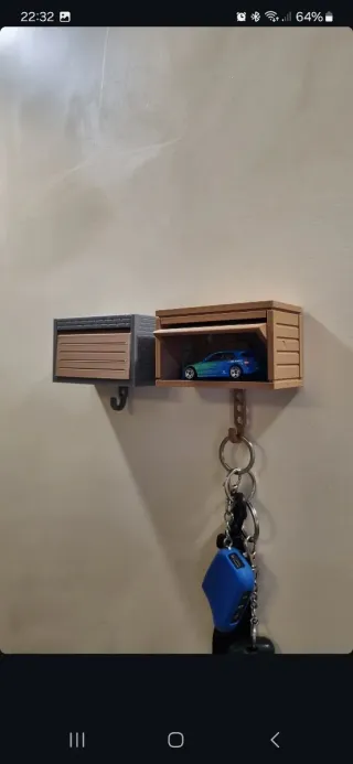 2 Soportes Cuelga Llaves Garajes