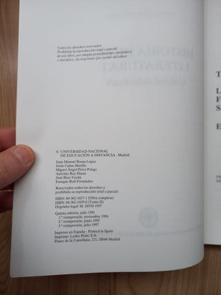 UNED Historia literatura I antigua y medieval