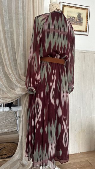 Vestido Largo Zara Estampado