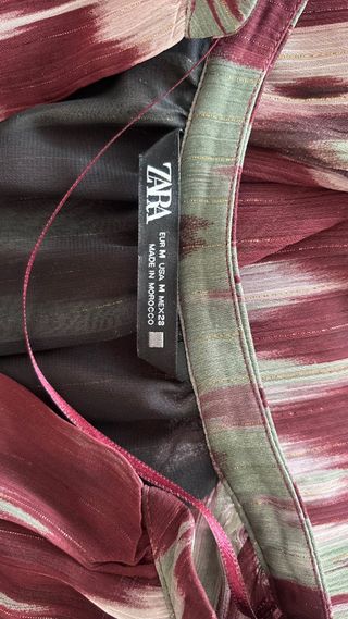 Vestido Largo Zara Estampado