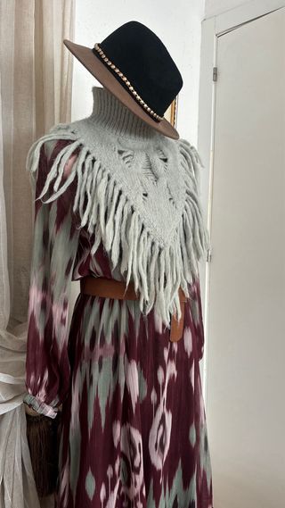 Vestido Largo Zara Estampado