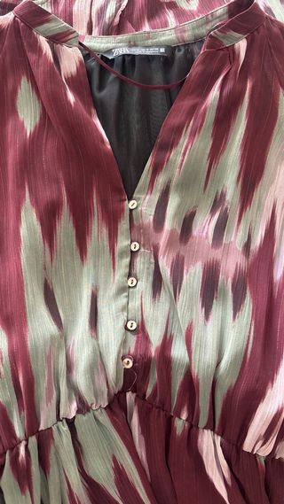 Vestido Largo Zara Estampado