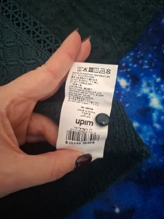 Maglione grigio con pizzo