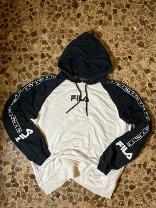 Sudadera Fila Blanca y Negra