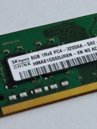 Sk Hynix 8GB DDR4 3200Mhz Memoria RAM SODIMM