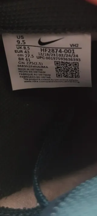 Zapatillas Nike Dunk Low Verdes y Blancas