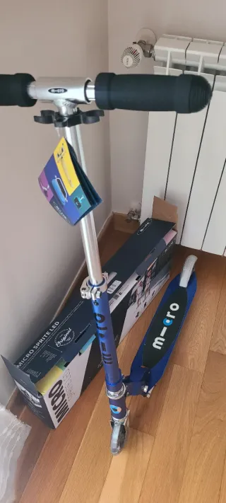 Patinete Micro Sprite LED Azul