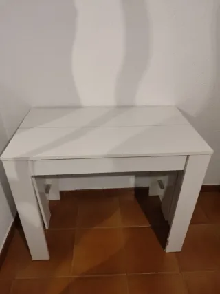 Mesa extensible blanca 2mtrs.