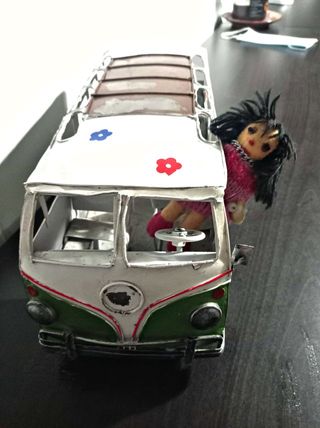 Furgoneta retro Hippie hecha a mano vintage