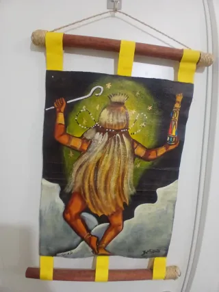 Lote 2 Tapices Artesanales Orixás Brasil