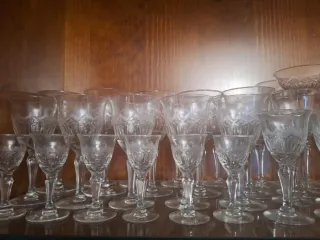 Juego Copas Vintage Talladas Años 60