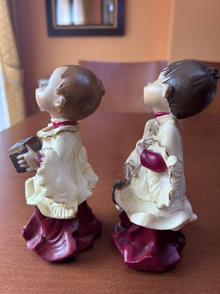 Monaguillos marmolina pintados a mano