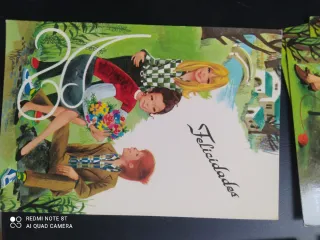 Lote de 4 postales antiguas