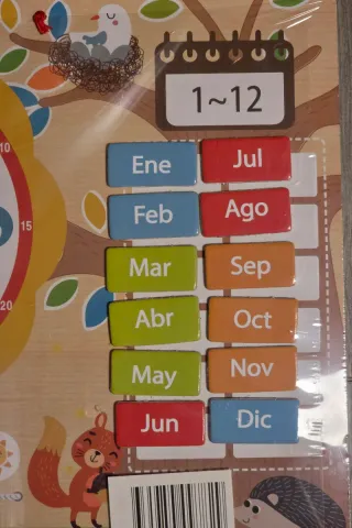 Reloj Educativo Magnético Infantil