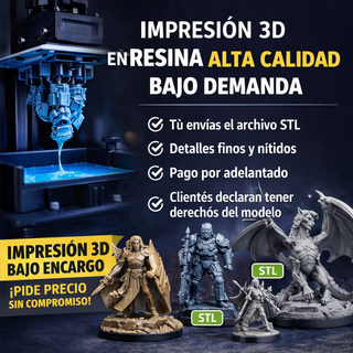 Impresión 3D en resina para miniaturas