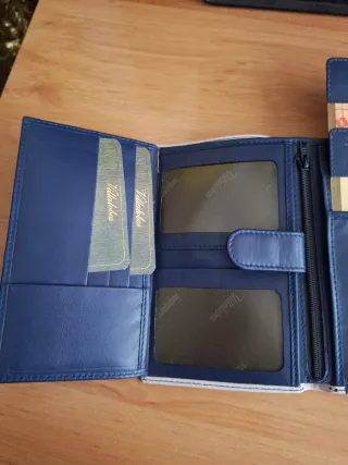 Cartera piel vintage señora