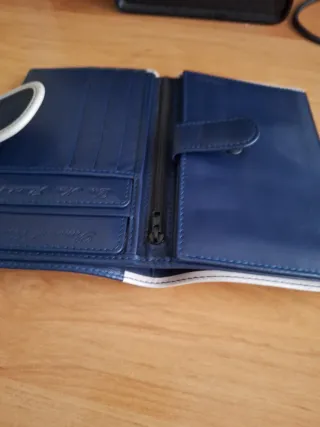 Cartera piel vintage señora