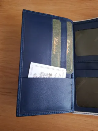 Cartera piel vintage señora