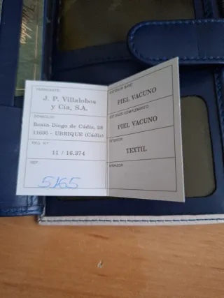 Cartera piel vintage señora