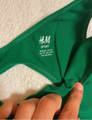 Top sportivo H&M verde